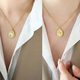 Vintage Heart Clavicle Pendant Necklace for Women