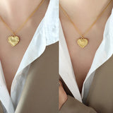 Vintage Heart Clavicle Pendant Necklace for Women