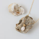 Vintage Perfume Bottle Pearl Chain Necklace Pendant