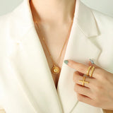 Vintage Planet Clavicle Chain Necklace Pendant