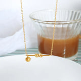 Vintage Romantic Delicate Jewelry Geometric Steel Ball Tassel Necklace