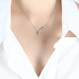 Vintage Romantic Delicate Jewelry Geometric Steel Ball Tassel Necklace