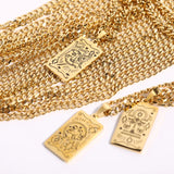 Vintage Totem Twelve Constellation Sweater Chain Necklace Pendant Jewelry