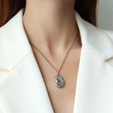 18K Water Drop Heavy Industry Clavicle Chain Necklace