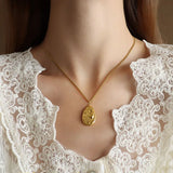18K Water Drop Heavy Industry Clavicle Chain Necklace