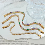 Colorful Micro Pave Zircon Wrap Bracelet Bangle