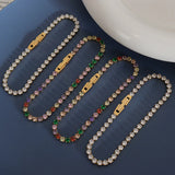 Colorful Micro Pave Zircon Wrap Bracelet Bangle
