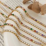 Colorful Micro Pave Zircon Wrap Bracelet Bangle