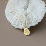 18K Rose Flower Clavicle Necklace Pendant for Women