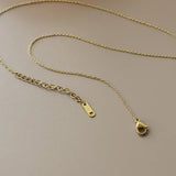 18K Rose Flower Clavicle Necklace Pendant for Women