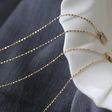 18K Grey Shell Gypsophila Clavicle Chain Necklace Pendant