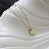 18K Grey Shell Gypsophila Clavicle Chain Necklace Pendant