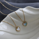 18K Grey Shell Gypsophila Clavicle Chain Necklace Pendant