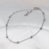 18k Ball Chain Bracelet Bangle Anklet for Women Holiday Jewelry