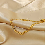 18k Classic Chain Women Bracelet Bangle Hip Hop Link Chain Bracelet