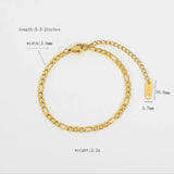 18k Classic Chain Women Bracelet Bangle Hip Hop Link Chain Bracelet