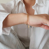 18k Classic Chain Women Bracelet Bangle Hip Hop Link Chain Bracelet