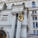 Downton Portrait Matte Lacquer Chain Necklace Choker