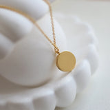 18k Rose Flower Shell Fritillary Round Clavicle Necklace Pendants Choker