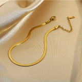 18k Chunky Hip Hop Cuban Anklet Summer Foot Bracelet