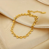 18k Chunky Hip Hop Cuban Anklet Summer Foot Bracelet