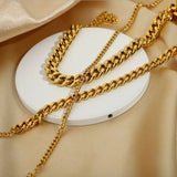 18k Chunky Hip Hop Cuban Anklet Summer Foot Bracelet