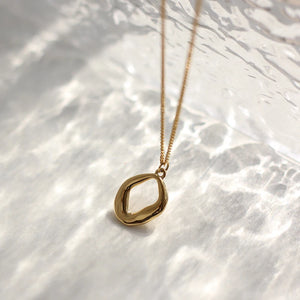18k Glossy Irregular Sweater Chain Statement Necklace