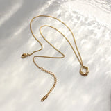18k Glossy Irregular Sweater Chain Statement Necklace