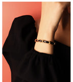 18k Leather Rope Chain Bracelet Bangles Personalized Woven Bracelet