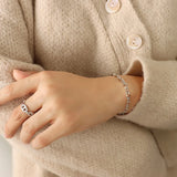 18k Geometric Twist Bracelet Necklace Set