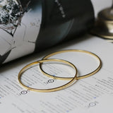 18k Minimalist Cuff Bracelets Unisex Pulseras Couple Jewelry