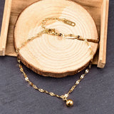 Minimalist Lips Chain Anklet Bracelet for Women