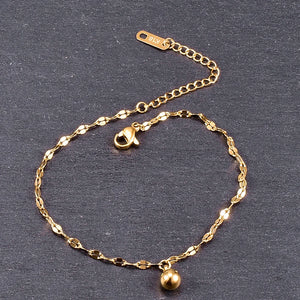 Minimalist Lips Chain Anklet Bracelet for Women