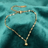 Minimalist Lips Chain Anklet Bracelet for Women