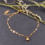 Minimalist Lips Chain Anklet Bracelet for Women