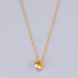 18k Minimalist Pearl Clavicle Chain Necklace for Female