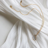 Rabbit Animal Pendant Necklace Long Chain Clavicle Necklace For Female