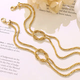18k Geometric Knot Bracelet Bangle Jewelry