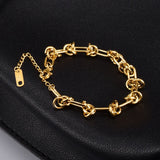 18k Thorns Wire Men Bangle Bracelet Geometric Open Cuff