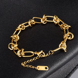 18k Thorns Wire Men Bangle Bracelet Geometric Open Cuff
