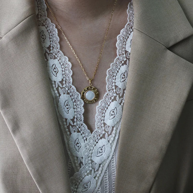 18k Turkey Vintage Fritillary Sweater Chain Necklace Collar Statement Necklace