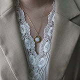 18k Turkey Vintage Fritillary Sweater Chain Necklace Collar Statement Necklace