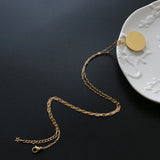 18k Turkey Vintage Fritillary Sweater Chain Necklace Collar Statement Necklace