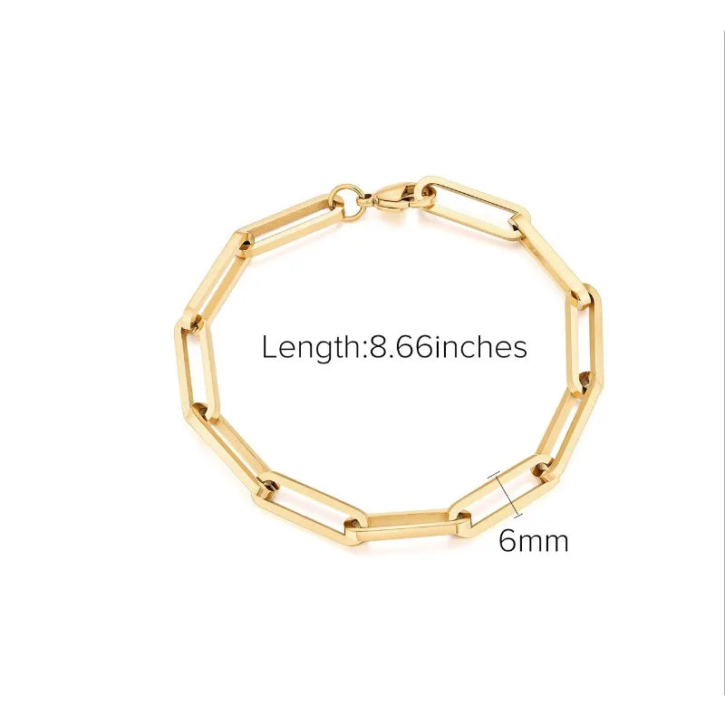 Vintage Cuban Chain Bracelet for Women