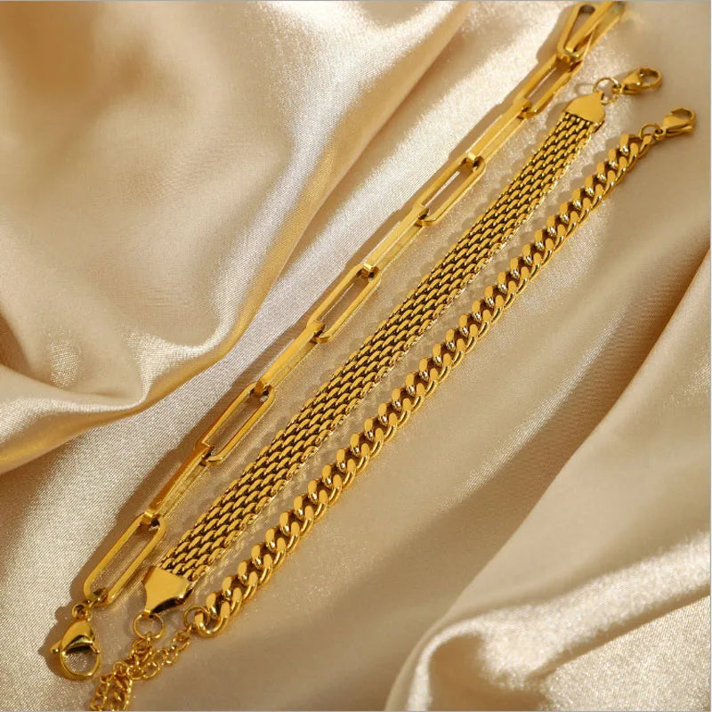 Vintage Cuban Chain Bracelet for Women