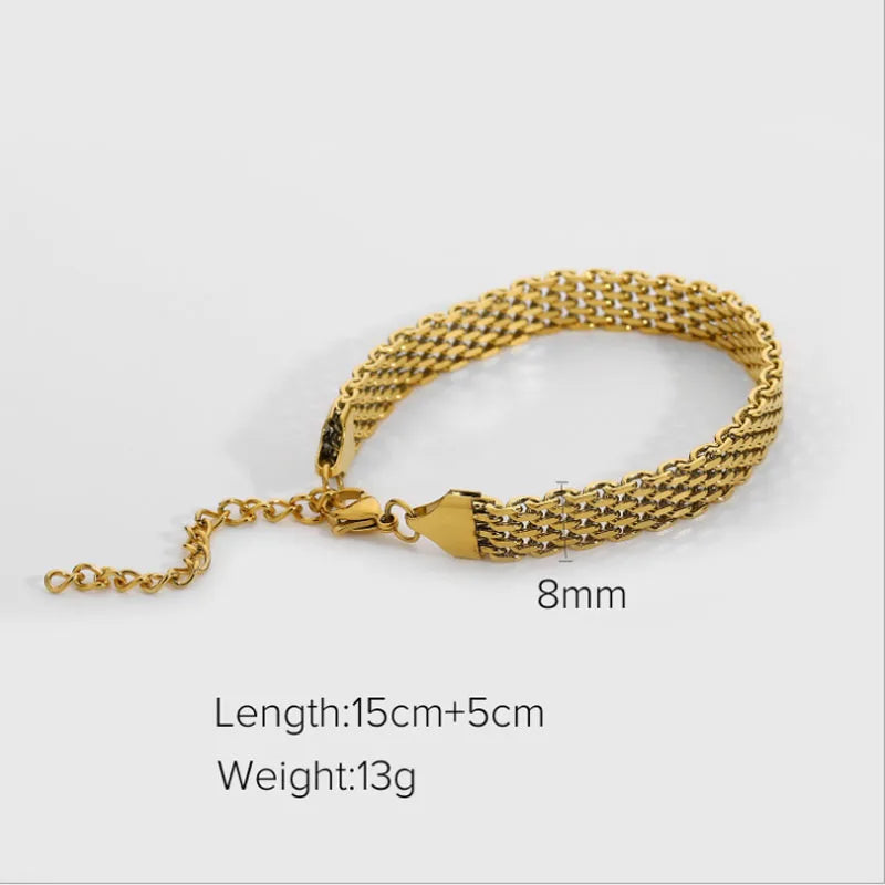 Vintage Cuban Chain Bracelet for Women