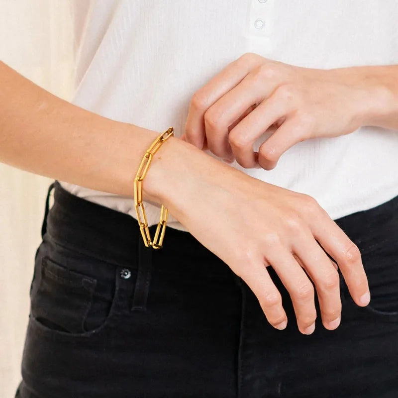 Vintage Cuban Chain Bracelet for Women