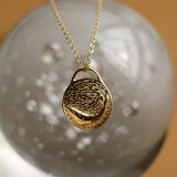 Whale Bird Double Sided Clavicle Necklace Circle Charm Choker Love...