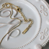 18k Y Chain Clavicle Necklace Pendants Metal Ball Tassel Round Beads Necklace