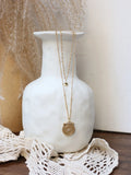 18k Gold-plated Roman Retro stars Charms Chain Necklace Pendant Sweater Chain